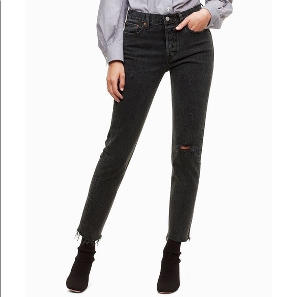 levis wedgie skinny black